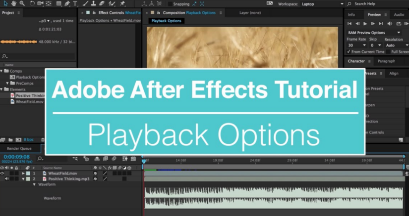 Mastering Video Playback in After Effects