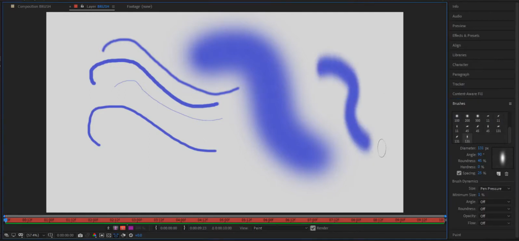 applying strokes in after effects